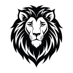 Obraz premium Majestic Lion Head Tribal Style Vector Illustration
