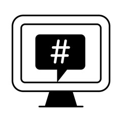 Obraz premium Social Media Glyph icons