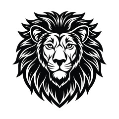 Majestic Lion Head Tribal Style Vector Illustration
