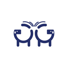 Minimal Dog Icon – Cute Pet Logo in Simple Line Style