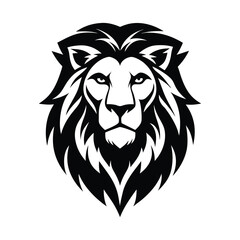 Obraz premium Majestic Lion Head Tribal Style Vector Illustration