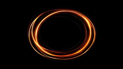 Abstract glowing orange circle (1)
