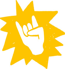 Rock Hand Gesture