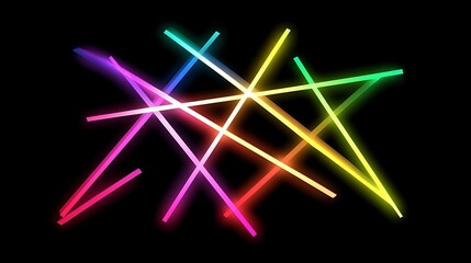 Abstract neon lines design (3)