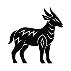 Ornate Goat Head Logo