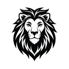 Majestic Lion Head Tribal Style Vector Illustration