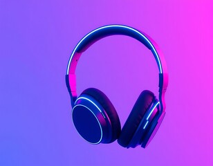 Neon Cyberpunk Headphones Immerse Yourself in Sound