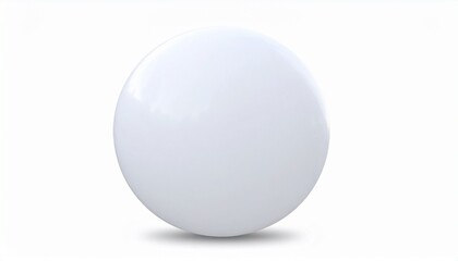 Huge White Birthday Balloon Isolated on White Background with Clipping Path