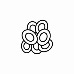 blood cells icon sign vector