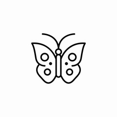 butterfly insect icon sign vector
