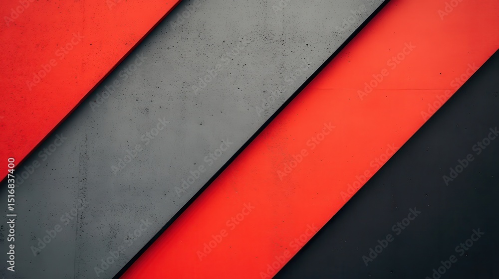 Poster abstract background with red and black diagonal lines. modern design.