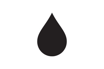 Tear drop frame silhouette vector art illustration on white background