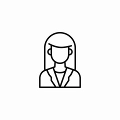 female doctor icon sign vector