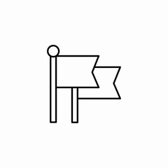 finish flag icon sign vector