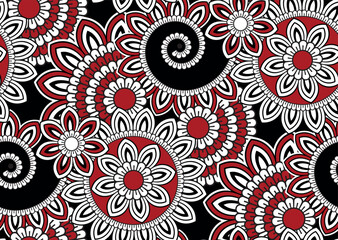 Seamless tribal pattern. Ethnic pattern design.