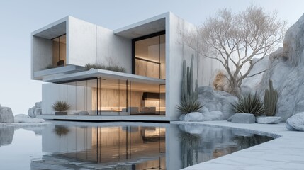 house in the snow