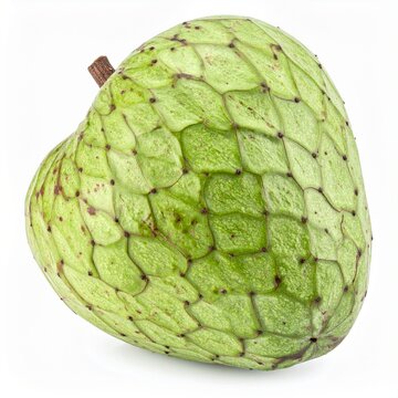 Ilamas on Isolated White Background &ndash; Central American Relative of Cherimoya with Green Skin and Soft Flesh