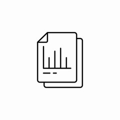 report document icon sign vector