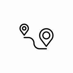route track icon sign vector