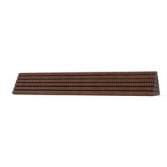 Stack of Rusty Steel Rebars isolated on transparent background