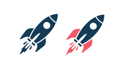 Spacecraft Ascent: A dynamic illustration of a spacecraft, rising against a clean backdrop, symbolizes innovation and exploration.