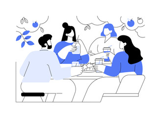 Detox retreat isolated cartoon vector illustrations.