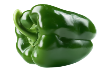 Vibrant Green Bell Pepper Fresh, Crisp, and Ready to Use