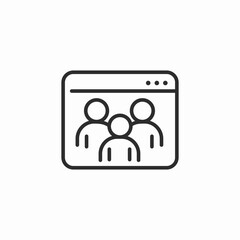 online classroom icon sign vector