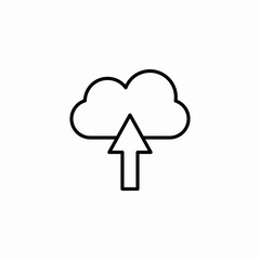 upload to cloud icon sign vector