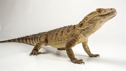 Naklejka premium Eryops on studio background