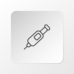 Crutch Icon, Flat Medical Mobility Support Symbol