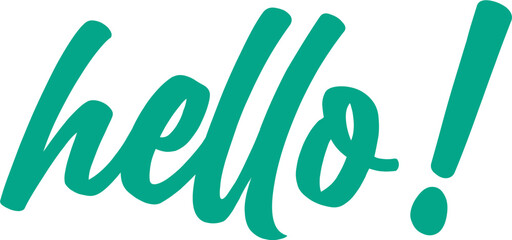 hola, hello, fondo transparente © VERNICA