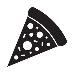Pizza icon, pizza slice icon. Piece of pizza simple vector icon.