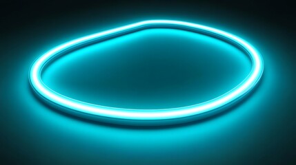 Oval neon light frame (1)