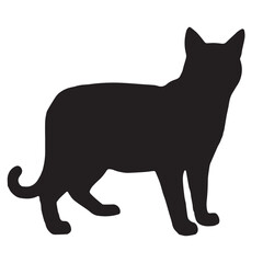 cat silhouette vector