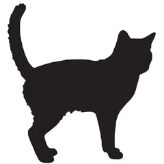 cat silhouette vector