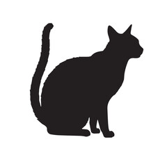 cat silhouette vector