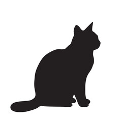 cat silhouette vector