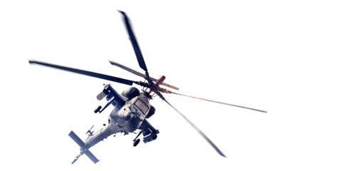   combat helicopter explosion in the air from a missile isolated on white background PNG