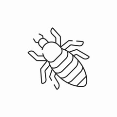 bed bug cockroach icon sign vector