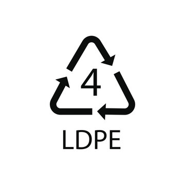 LDPE 4 Recycling Packaging logo