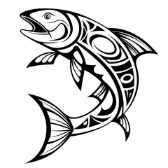 Tropical fish collection isolated on white