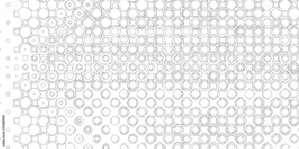 Fototapete Monochrome printing abstract halftone trendy defect overlay creative design texture, seamless white and grey grunge halftone pattern dot background texture overlay distress stroke pattern design.