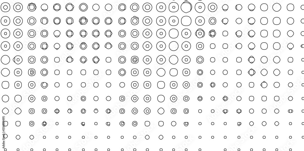 Fototapete seamless black and white grunge halftone pattern dot background texture overlay distress gradient pa