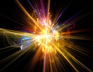 Obraz premium fractal realms abstraction