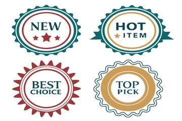 Stylish E-commerce Product Badge Designs