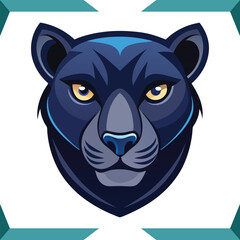 Fototapeta premium High Quality Vector Illustration of a Sleek Black Panther in Dynamic Animation Style