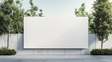 Fototapeta premium white blank banner mockup. mockup banner for outdoor event