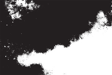 Black and White Paint Splatter Texture Background

