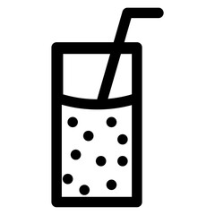 vector illustration of a glass of water with ice icon